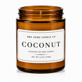 Coconut Candle – Amber Glass – 6 oz
