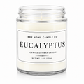 Eucalyptus Candle – Clear Glass – 6 oz