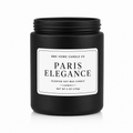 Paris Elegance Deluxe Soy Wax Candle – Matte Black Glass – 6 oz