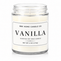 Vanilla Candle – Clear Glass – 6 oz