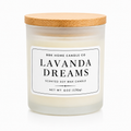 Lavanda Dreams Candle – Frosted Gray Glass – 6 oz