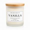 Vanilla Candle – Frosted Gray Glass – 8 oz